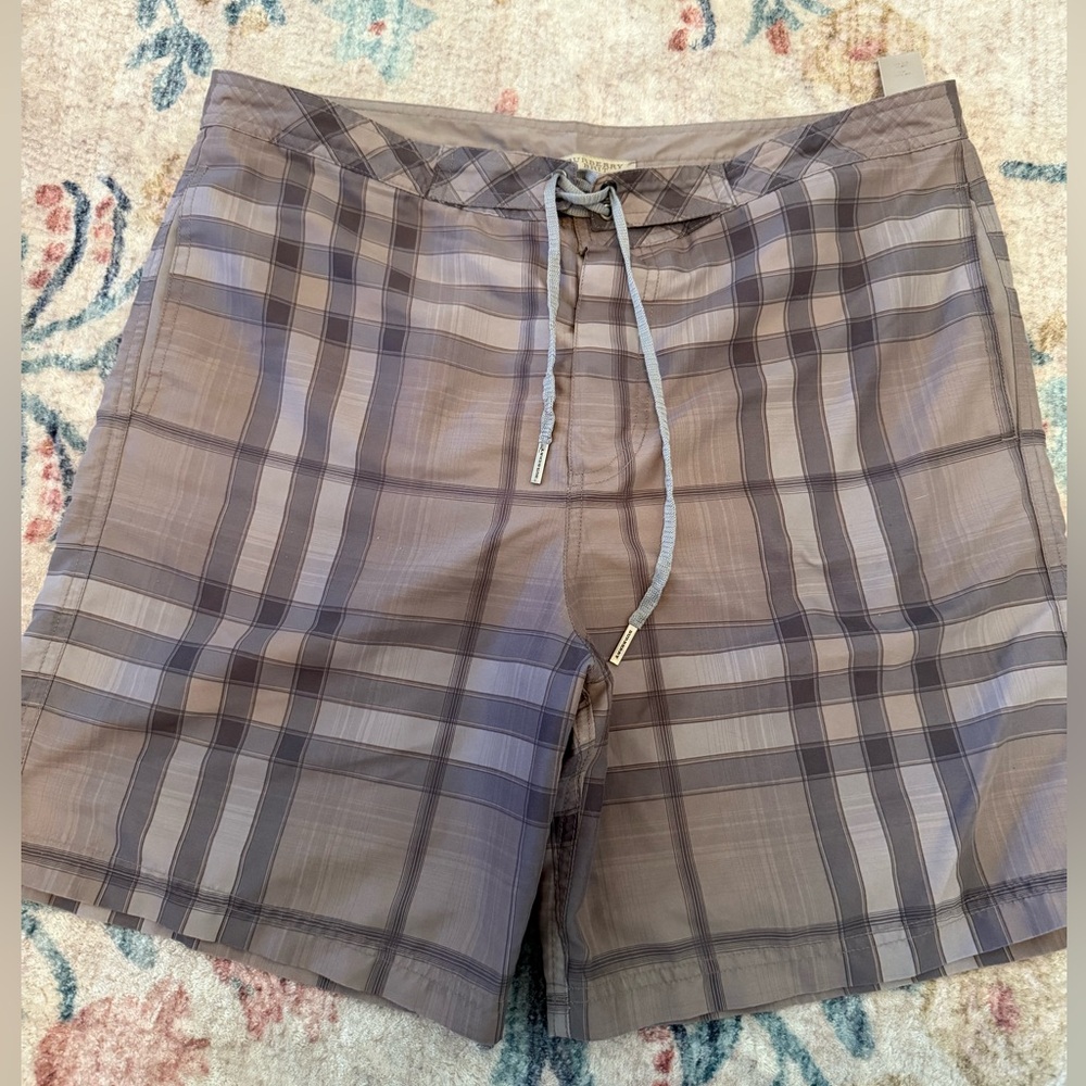 Men's Burberry Plaid Swim Shorts